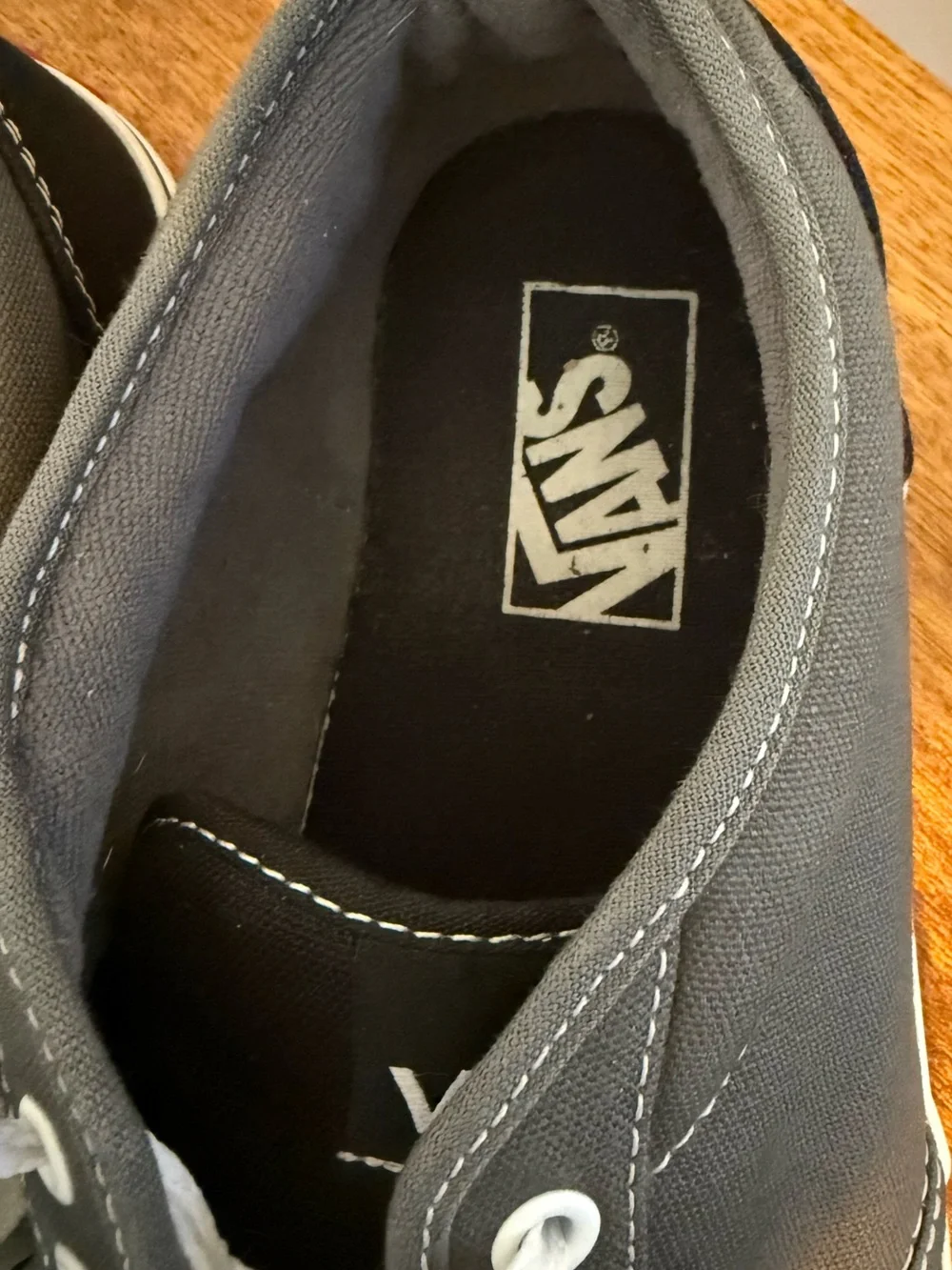 Vans Two-Tone Black and Gray Low-Top Canvas Sneakers